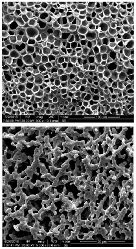 Method for preparing foamed silver catalyst based on supercritical carbon dioxide foaming technology