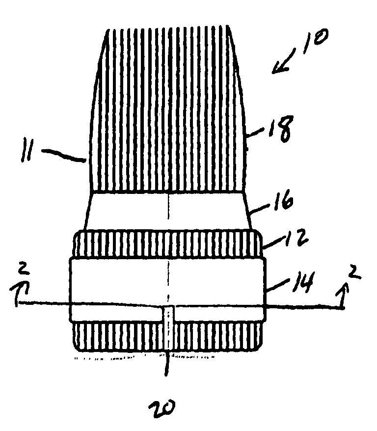 Light projection rotary control indicator