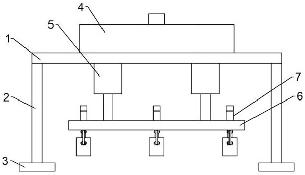 Pipeline hoisting and laying device for power construction