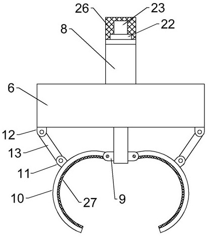 Pipeline hoisting and laying device for power construction