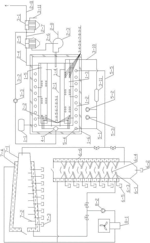 Device for thermal substance separation for integrated fuel gas-fuel oil salt-melting boiler