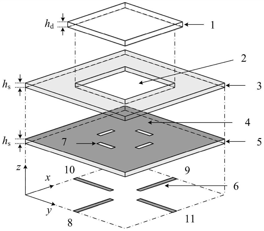 High-gain differential dual-polarized antenna based on hollow dielectric patch resonator