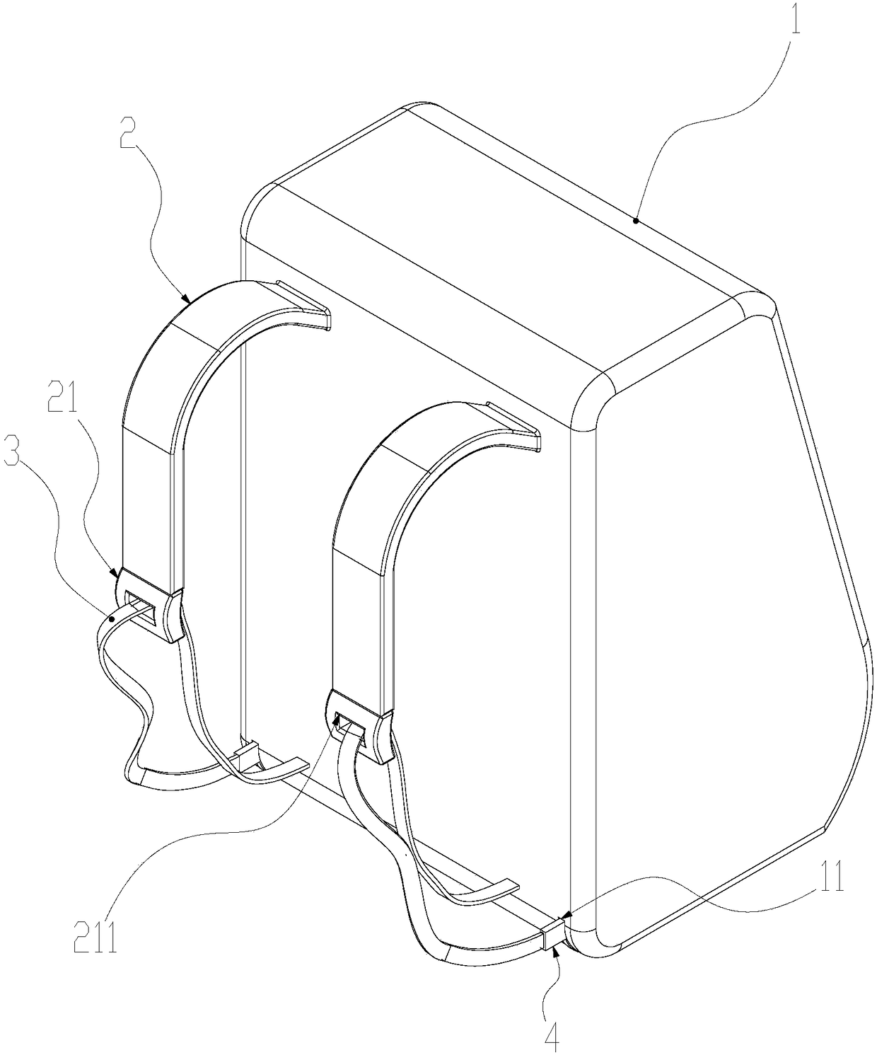 Rapid installation spacing school bag