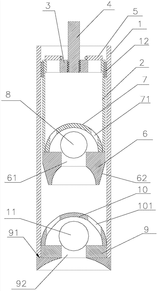 Anti-drag sand-proof rod oil well pump