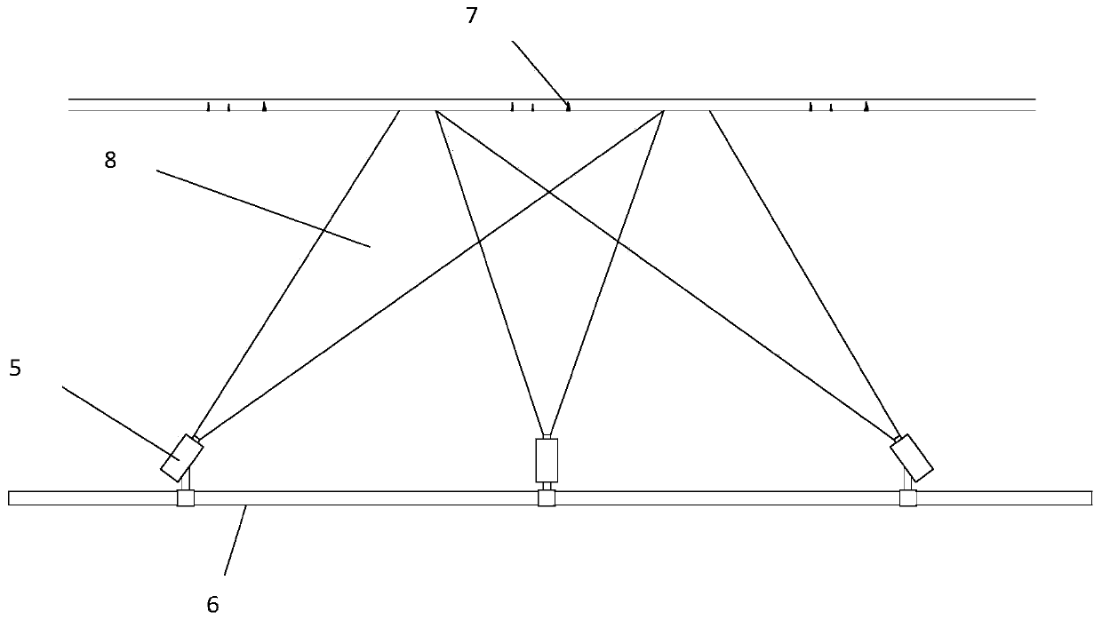 Automatic detection system device and method for apparent diseases of highway tunnel and subway tunnel