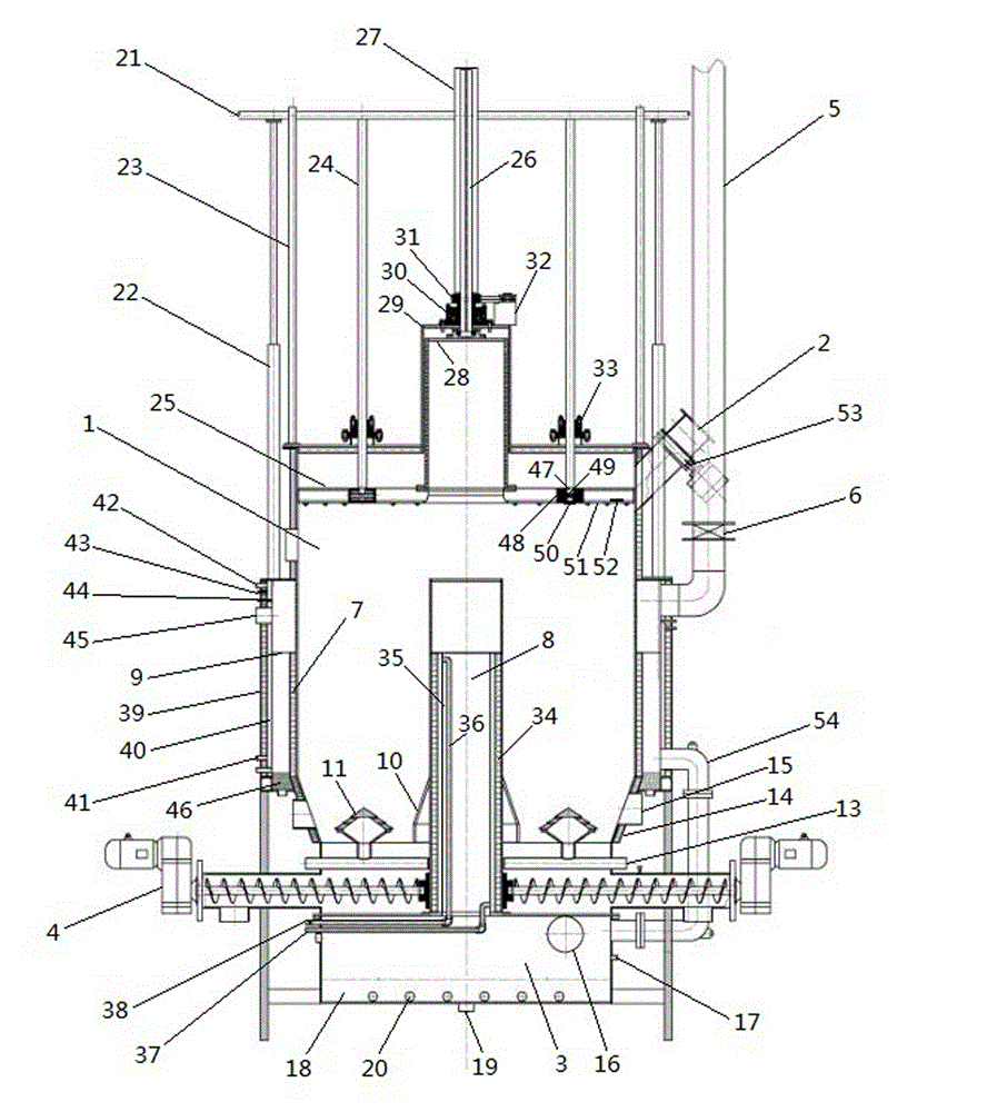 Multipoint-type catalytic biomass gasification machine