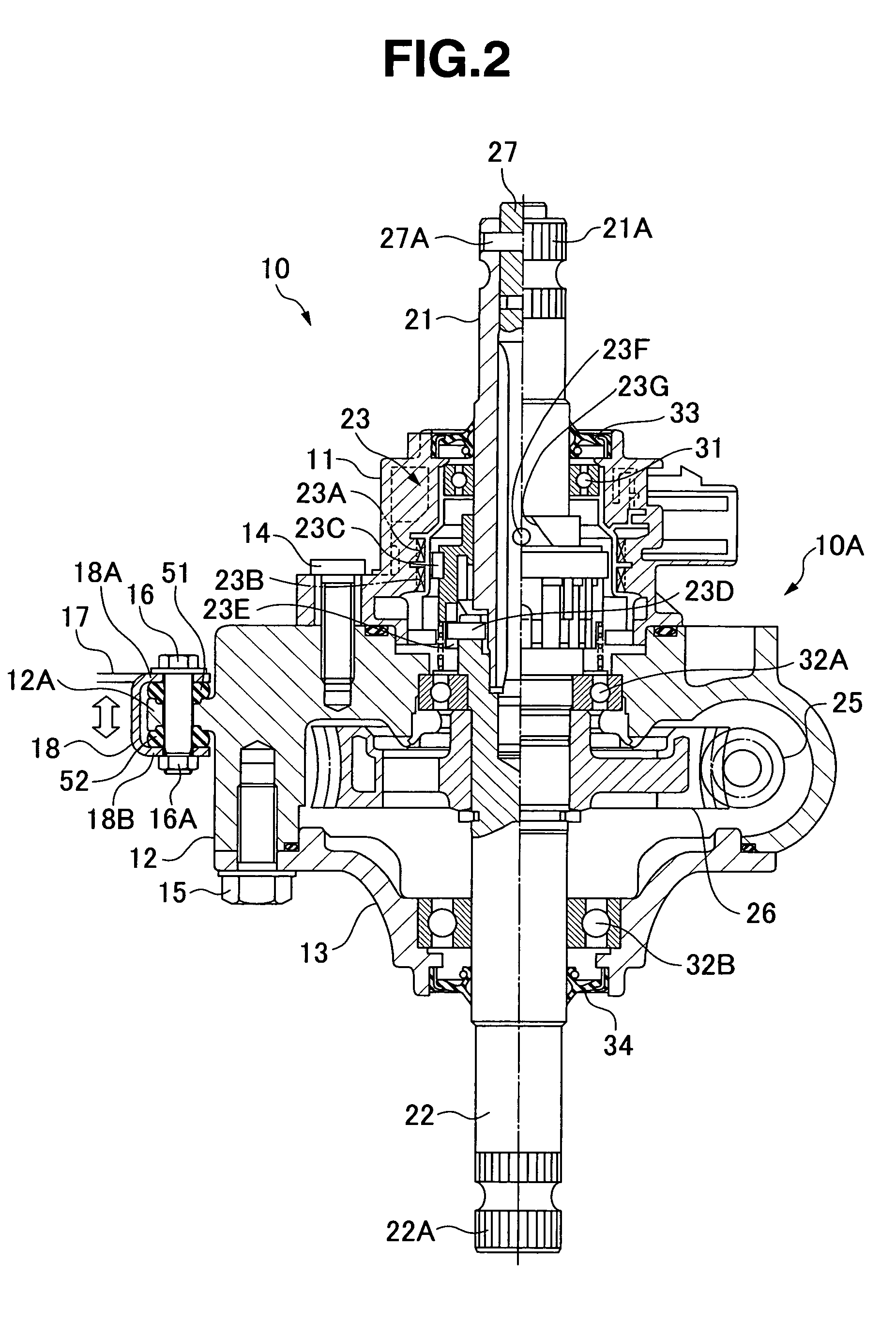 Steering shaft support structure of motor-driven steering assist apparatus