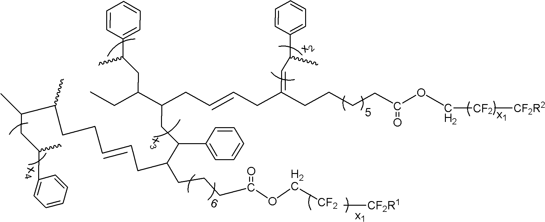 Fluorine-containing modified vegetable oil polymer water-repellent finishing agent, and preparation and application thereof