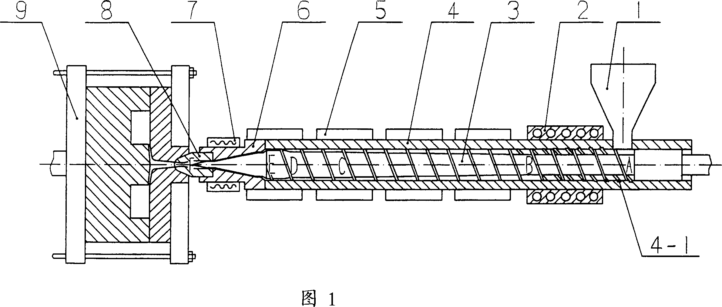 Ultrahigh molecular weight polyethylene injection moulding machine