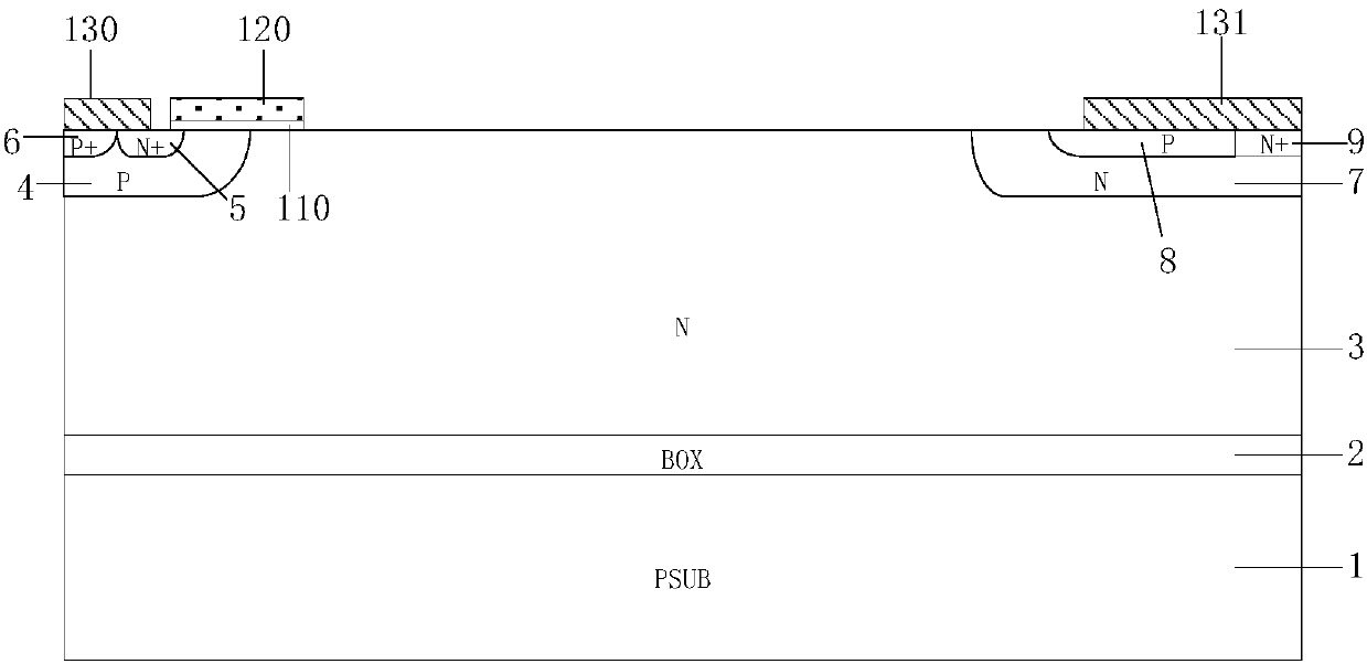 Transverse insulated gate bipolar transistor