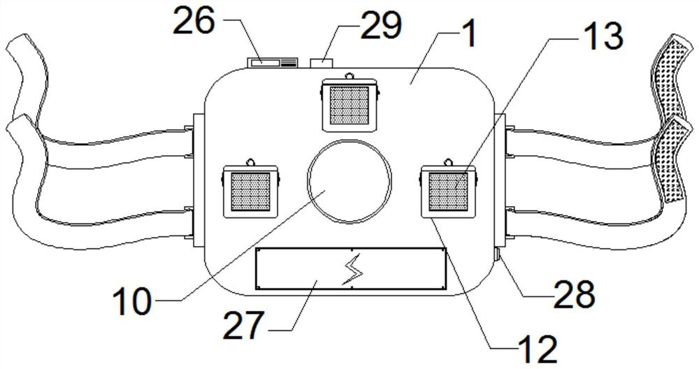 Massage and daily nursing integrated device for gastroenterological patient