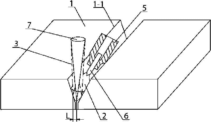 Method for realizing swing welding with laser-GMA electric arc hybrid welding device