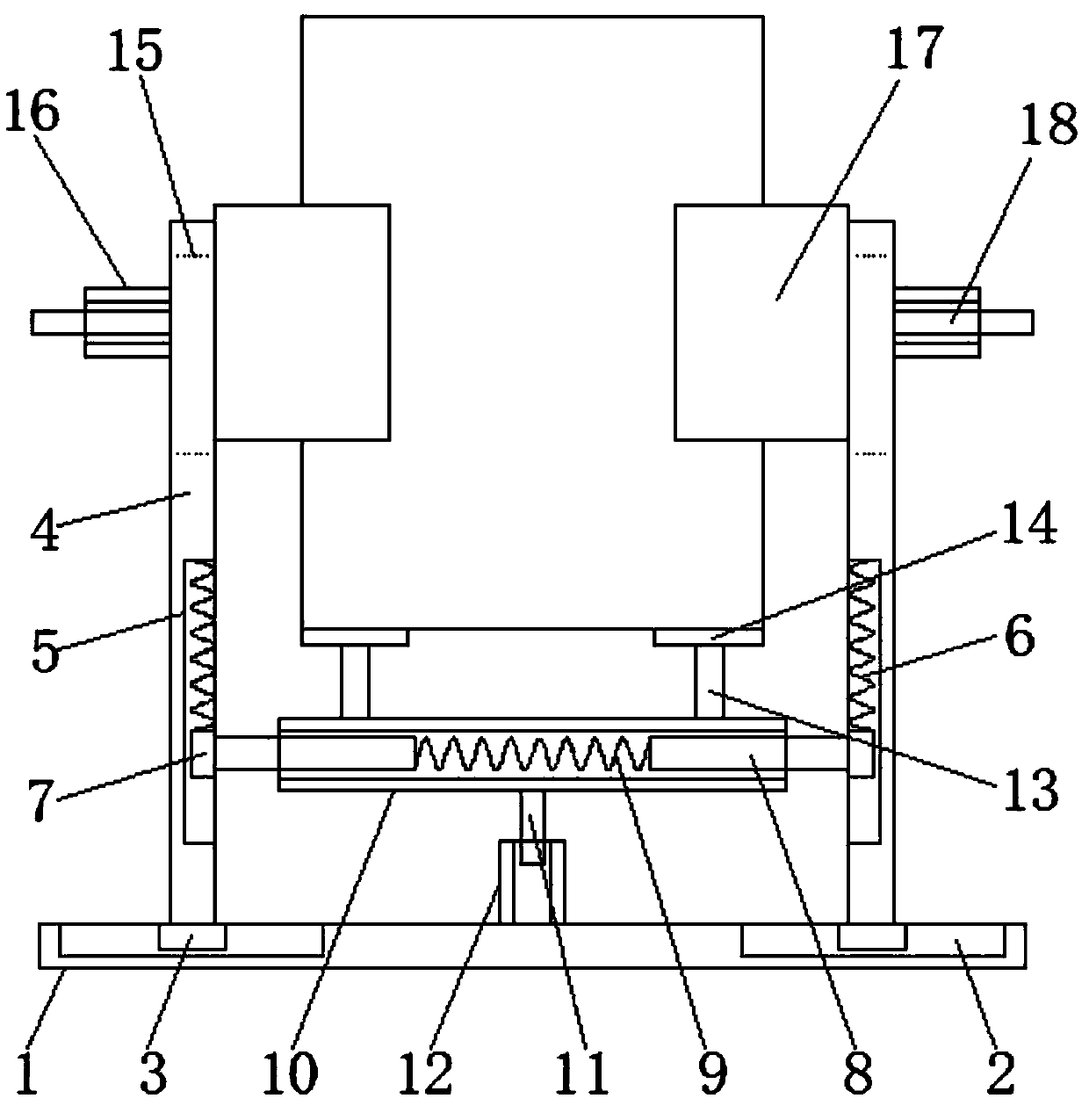 Pure electric electronic water pump with anti-vibration device