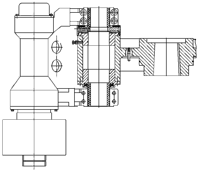 High-efficiency shock-absorbing and sealed vertical mill