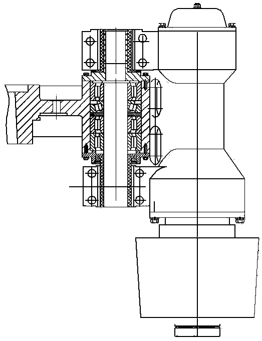 High-efficiency shock-absorbing and sealed vertical mill