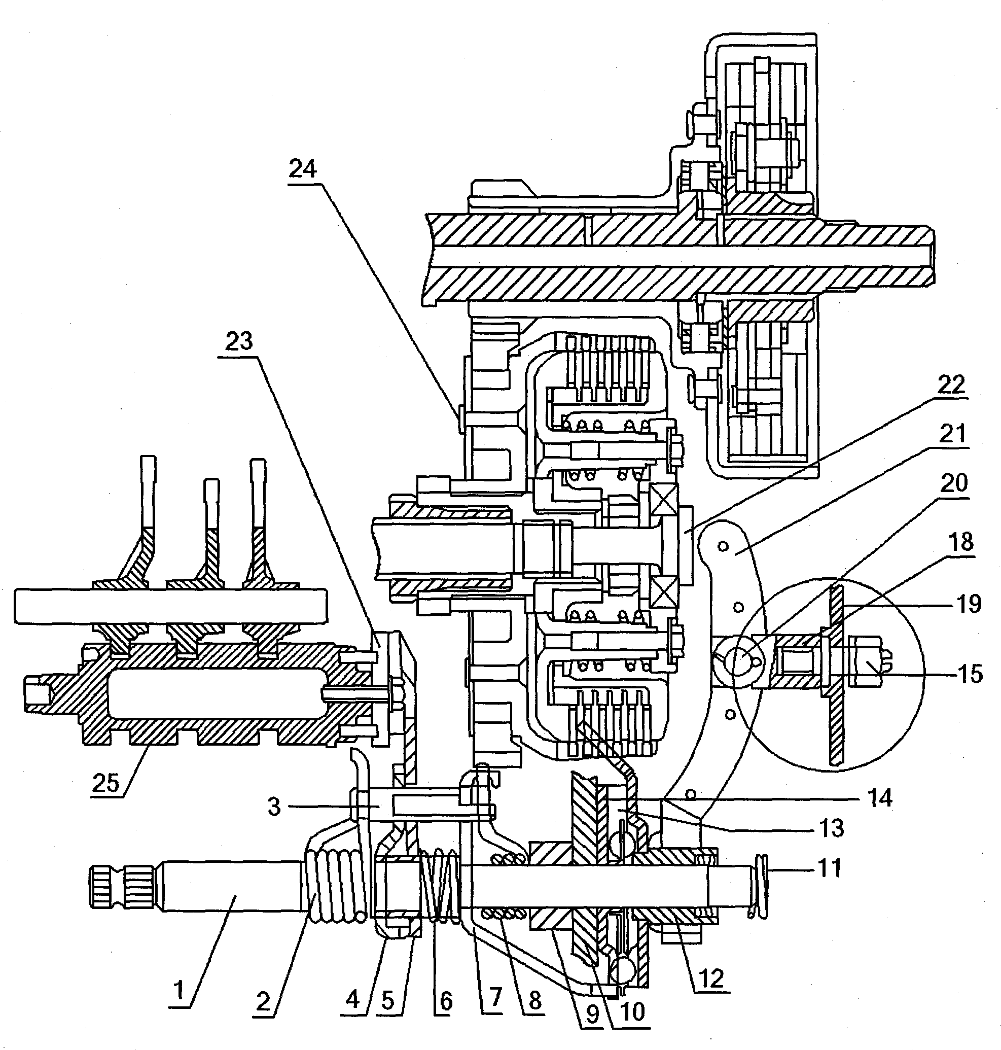 Motorcycle gear shift mechanism