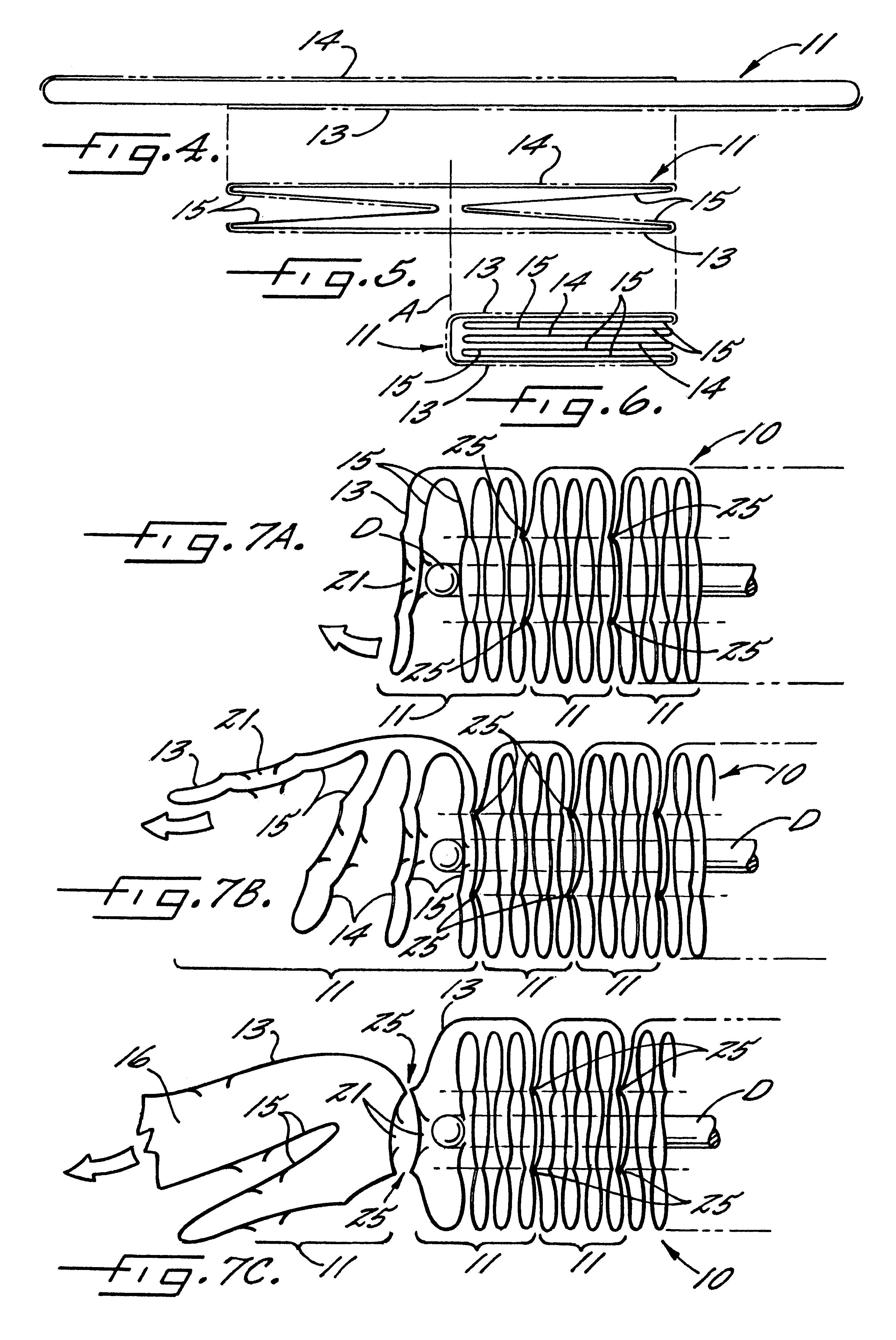 Self-opening serially-arranged plastic bag pack of the star-seal type