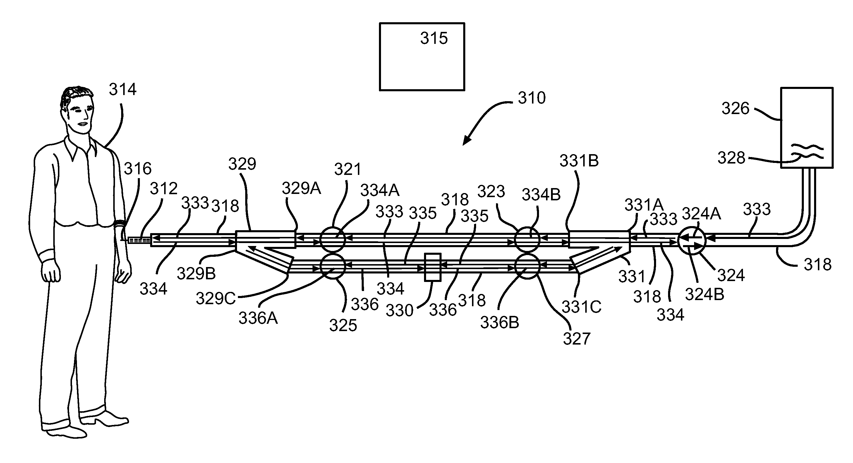 Automated blood sampling system and method