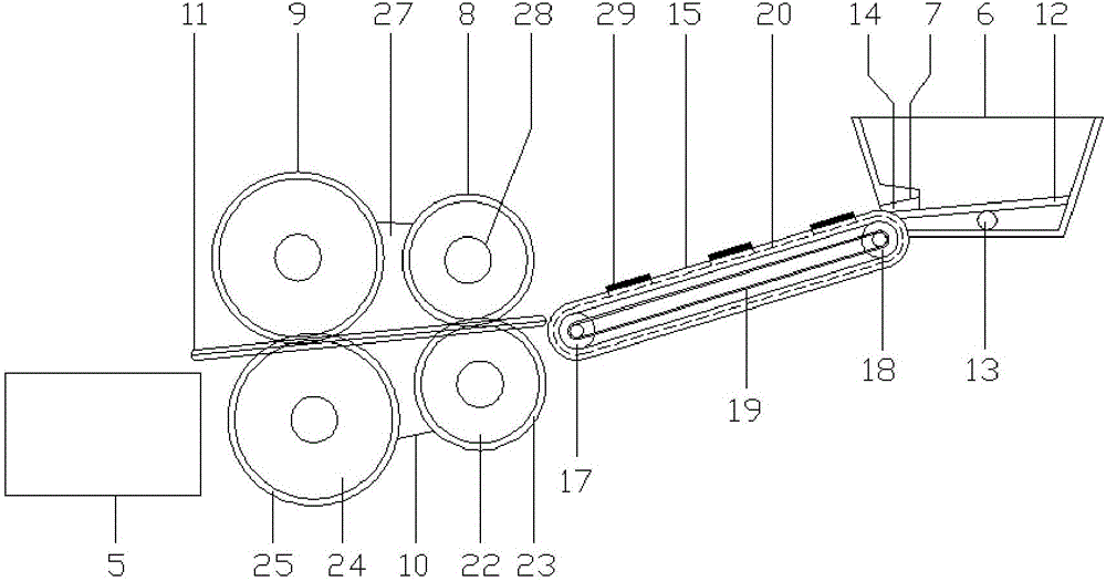 Bamboo rolling and crushing machine