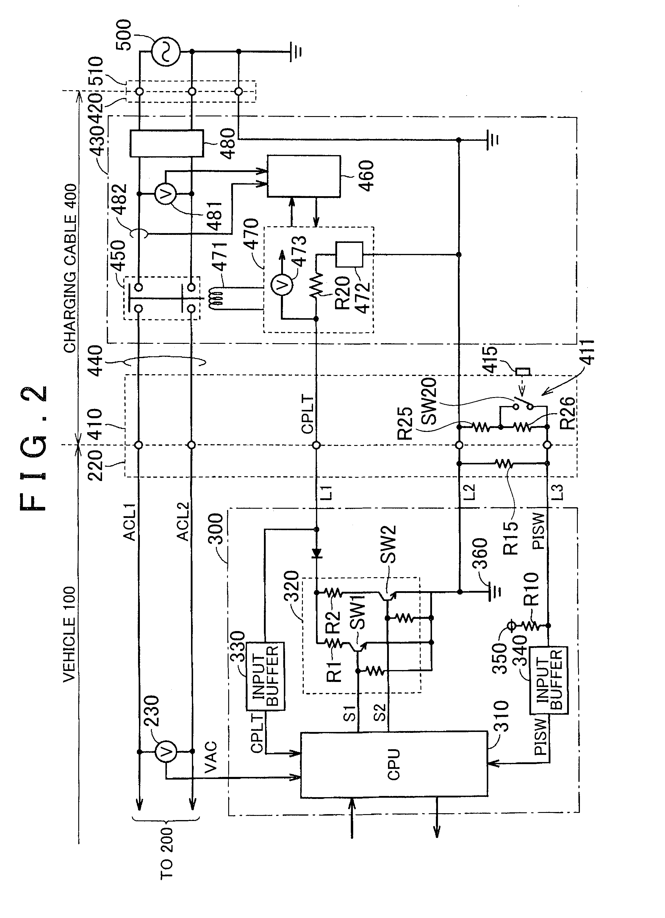 Power supply connector, vehicle and control method for vehicle