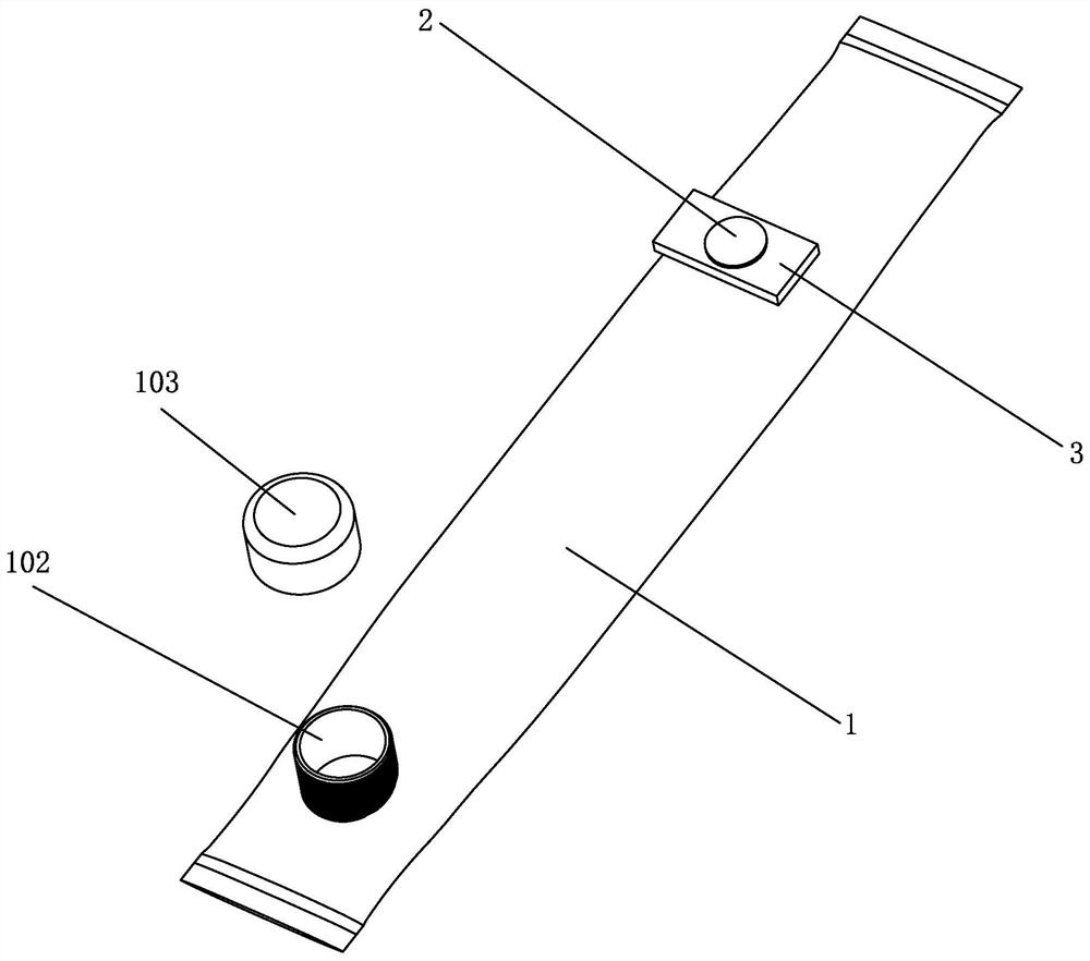 Ink bag provided with magnetic sheet and inner ink stock detection device thereof