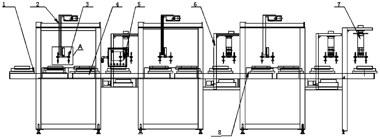 Automatic household appliance power supply test device and test method