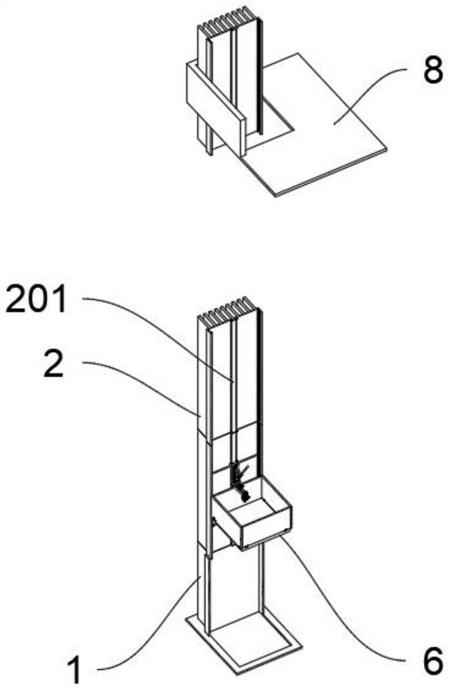 Single-way ascending conveying mechanism based on building construction manual climbing