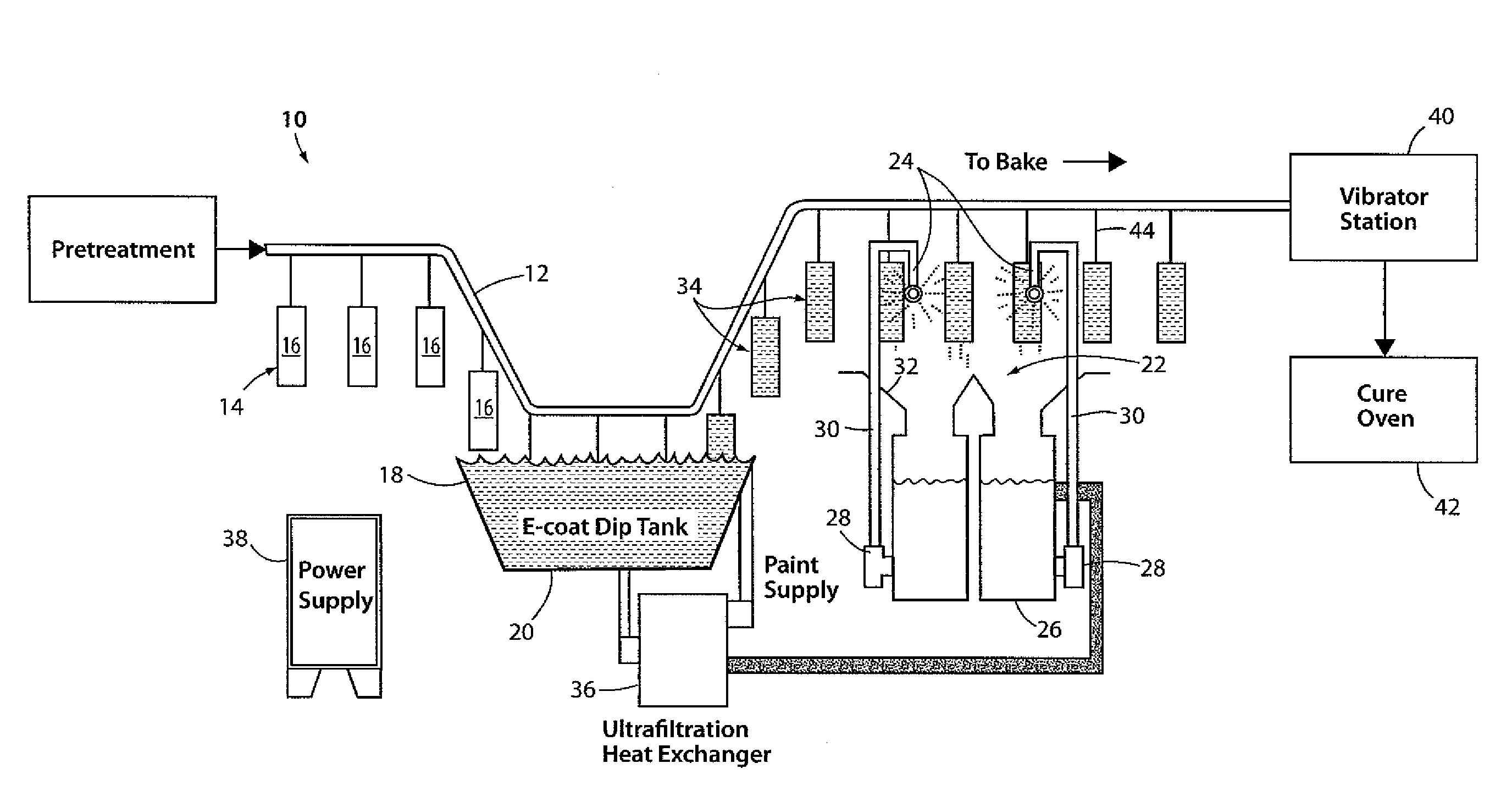 Method and apparatus for removing residue from electrocoated articles