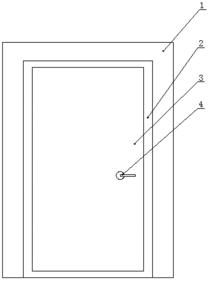 Pipe shaft door with protection function