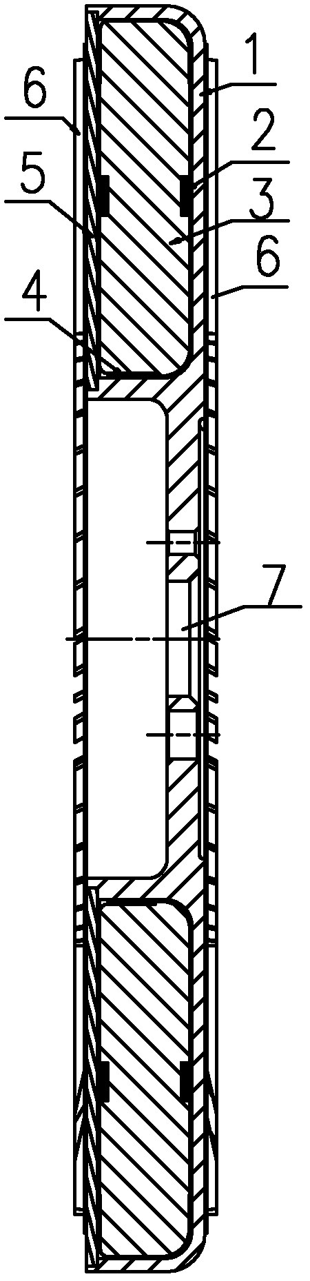 Silicone oil shock absorber