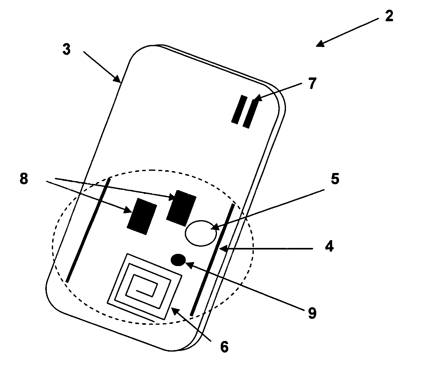 Radio-frequency identification (RFID) tag employing unique reception window and method therefor