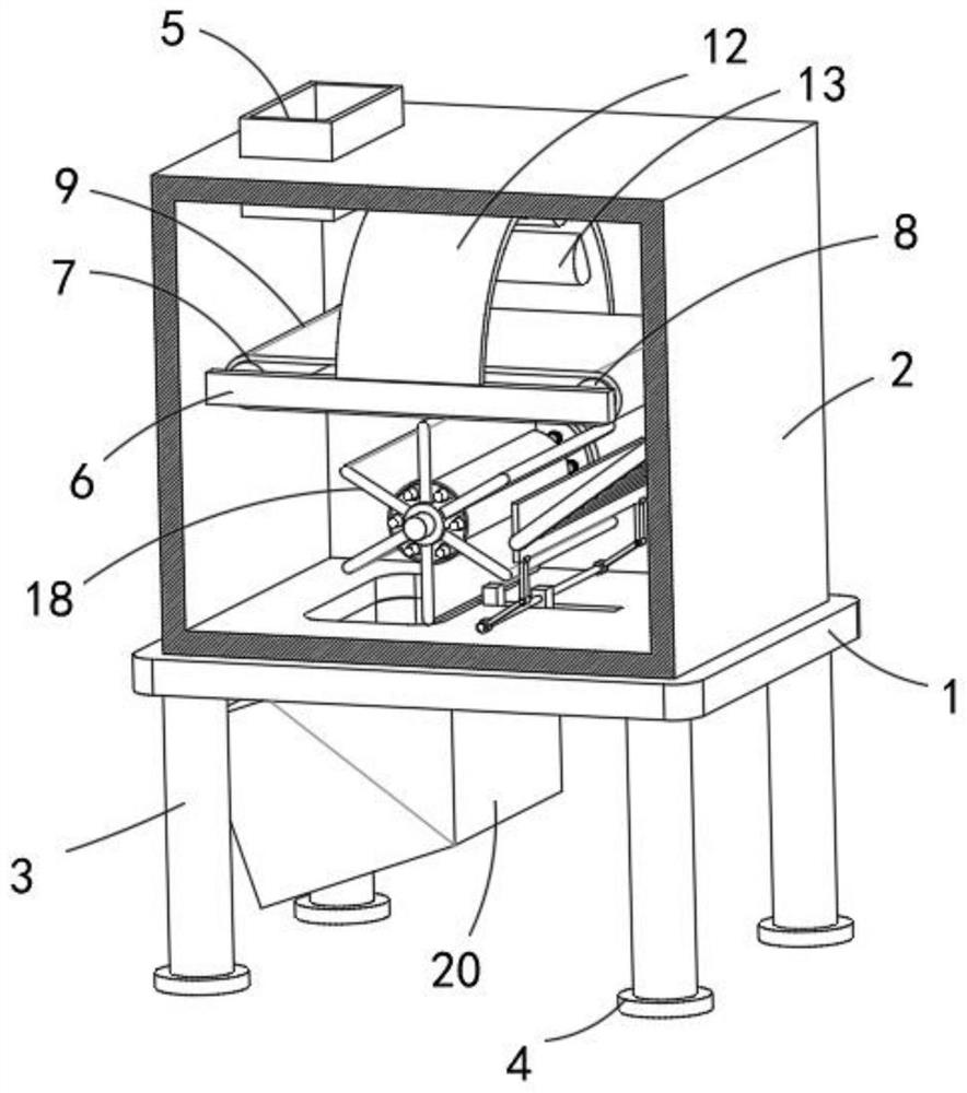 Turnover type food processing and drying device