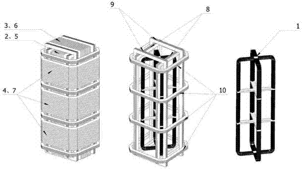 Multifunctional magnetometer with combination of searching coil type and flux-gate type and application thereof