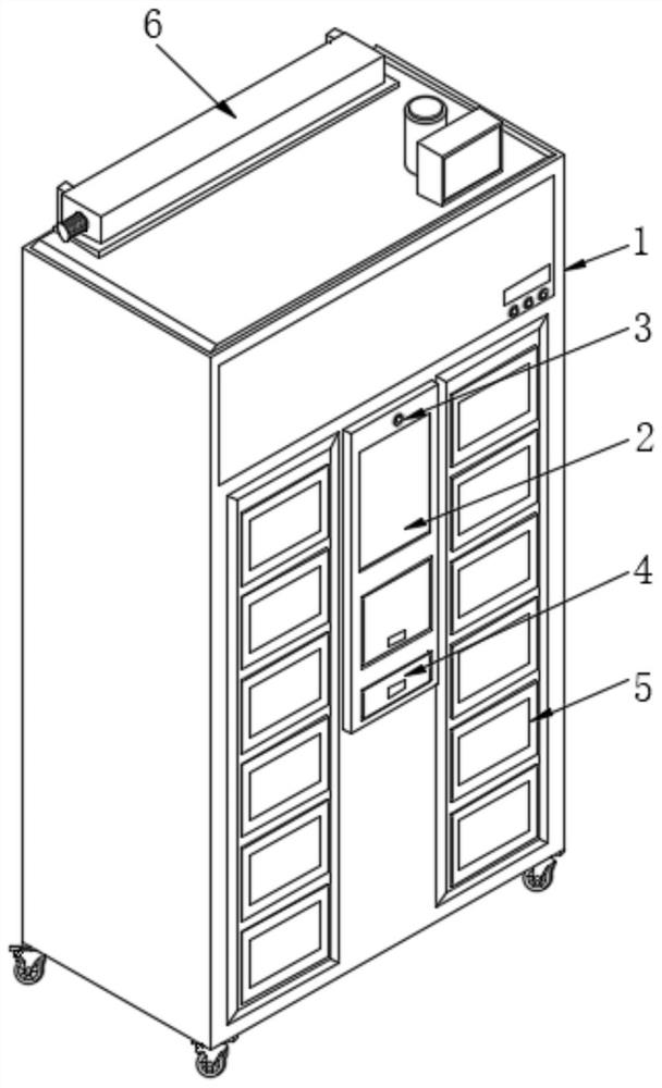 Intelligent food sample reserving cabinet