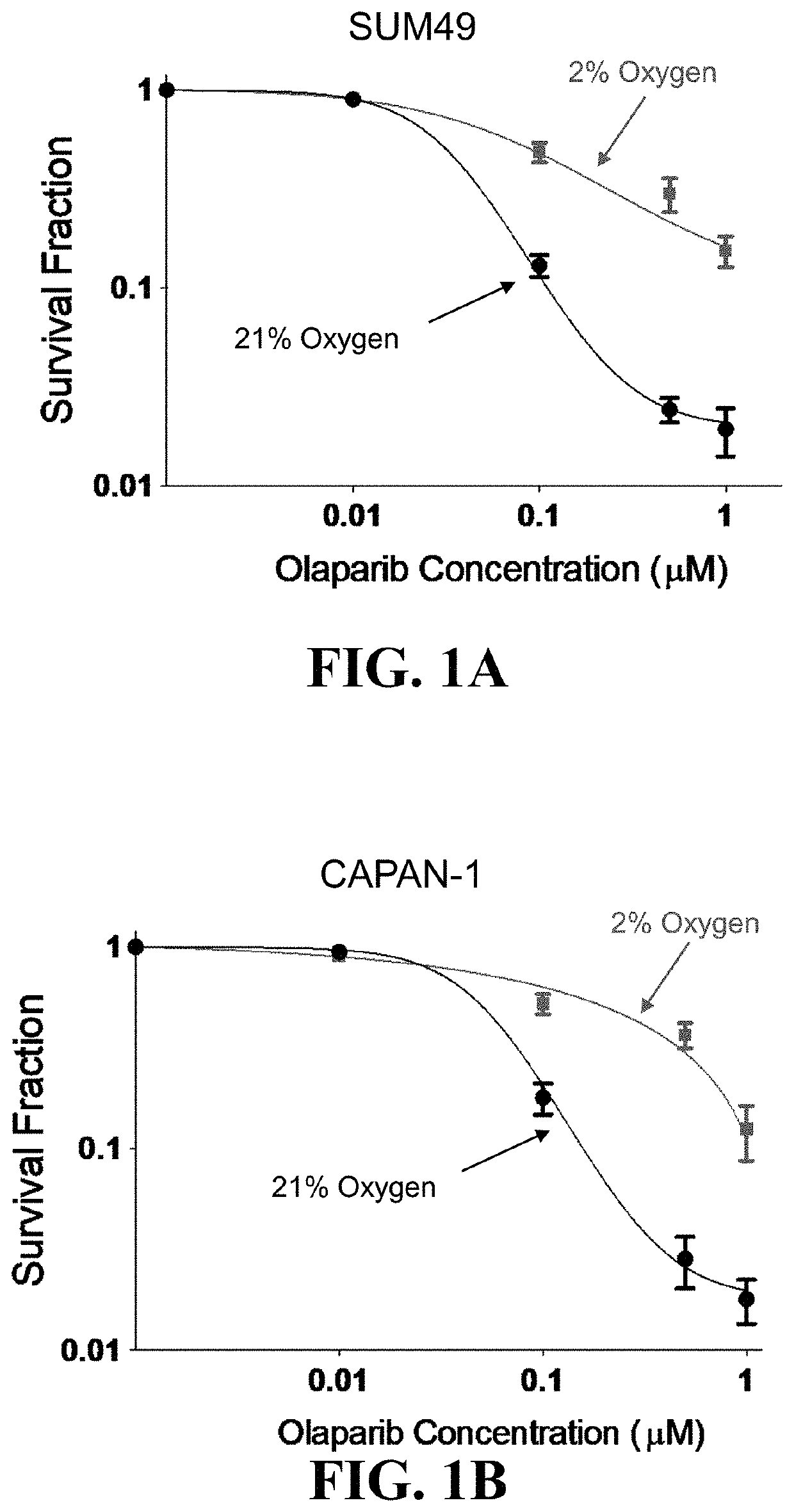 Hypoxia Targeting Compositions and Combinations Thereof with a PARP Inhibitor and Methods of Use Thereof