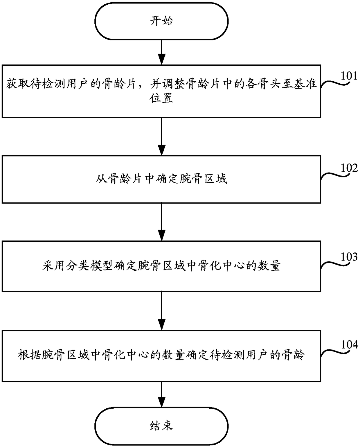 A method and apparatus for detecting bone age