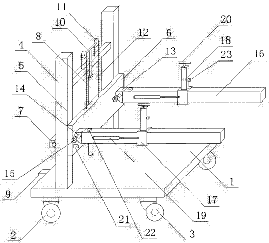 Lifting and transferring equipment of sewing machine