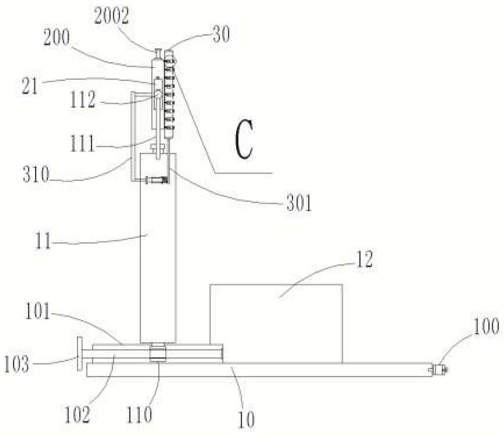 Eye administration flushing device with eyelid opening function