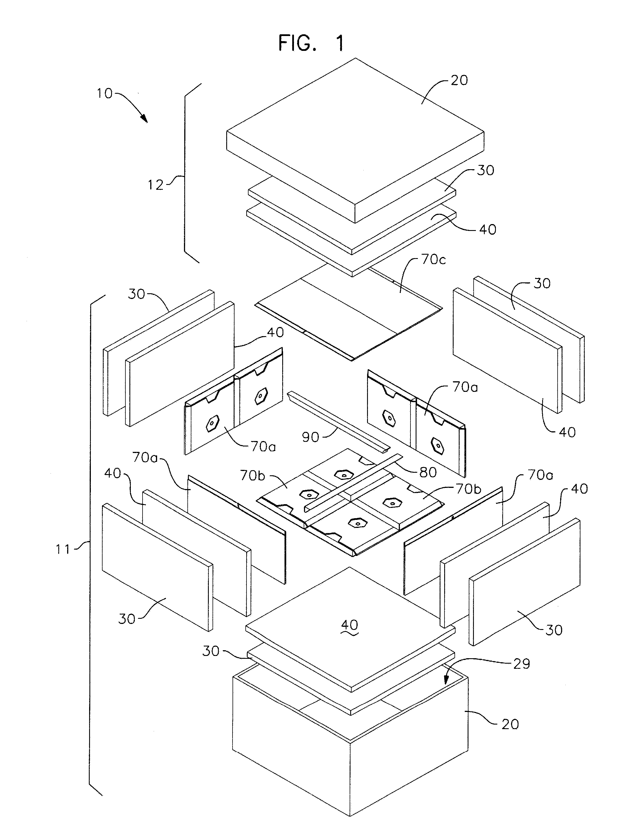 Passive thermally controlled bulk shipping container