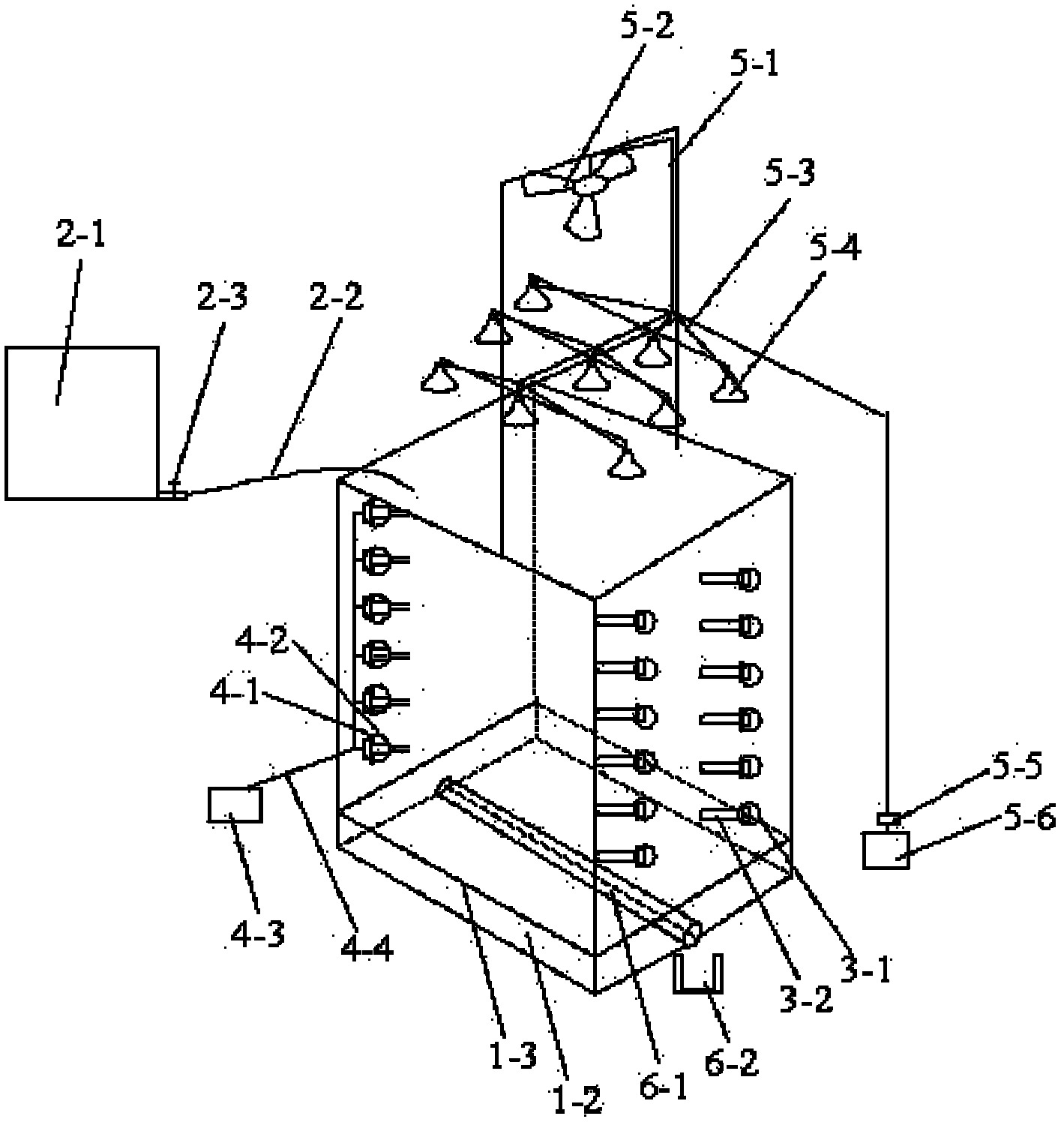 Simulated large-field soil and solute transporting system