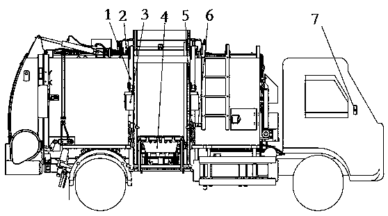 Weighing detecting system and method for kitchen waste vehicle