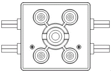 AC (alternating-current) under-penetrating waterproof LED module