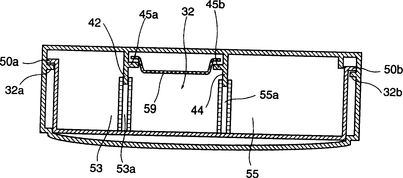 Upper cover with detergent box of washing machine