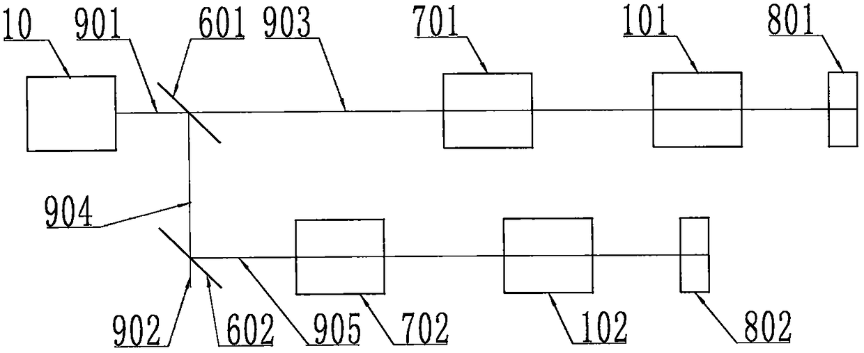 Compensation filter device in multi-sequence laser shadow photography