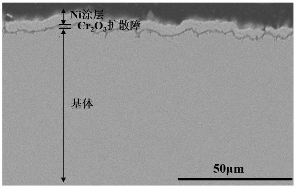 A preparation method for a composite coating for protection of Cr-containing stainless steel in molten fluoride salt