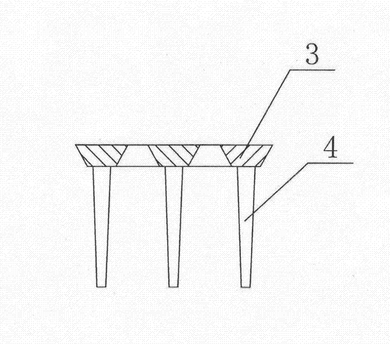 Combined hammer head and manufacturing process thereof