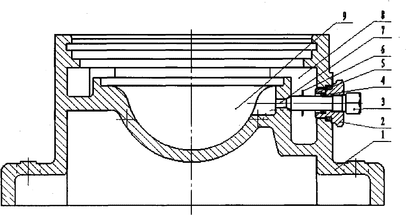 Water release device for marine long shaft pump