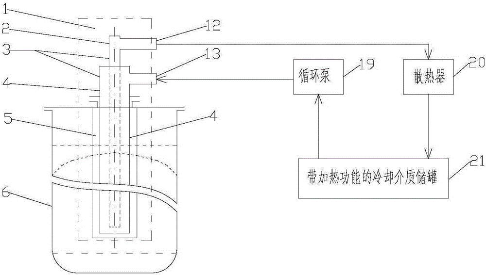 Tubular heat exchanger with inert coating layer and application to titanium sponge production