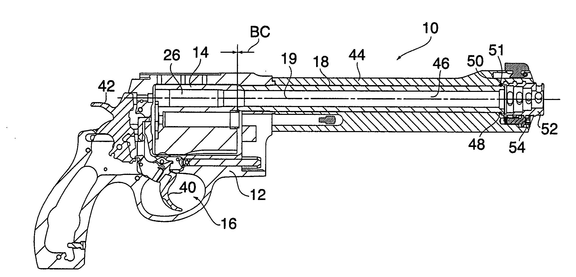 Revolver for firing high velocity ammunition