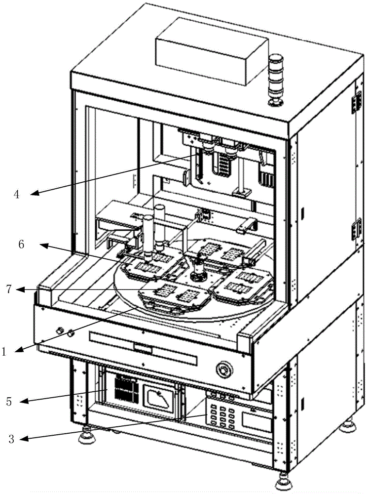 Liquid crystal module screen detection device